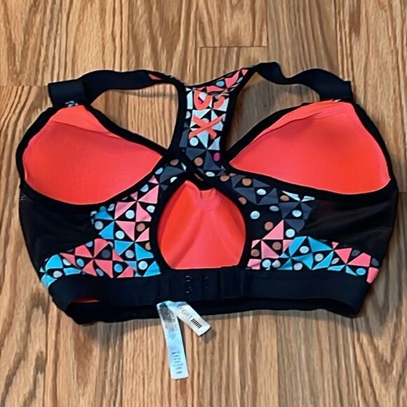 VSX Sport, neon, geometric, Victoria’s Secret Sports Bra, 32DD - Picture 3 of 7